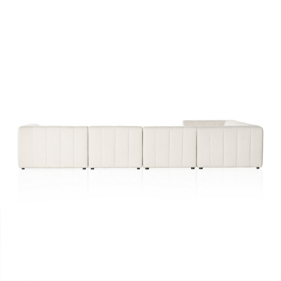 Langham Channeled 6-Piece Chaise Sectional - Fayette Cloud