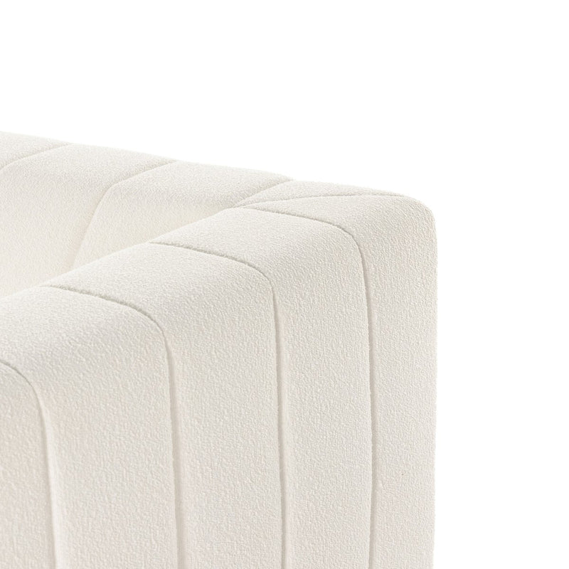 Langham Channeled 6-Piece Chaise Sectional - Fayette Cloud