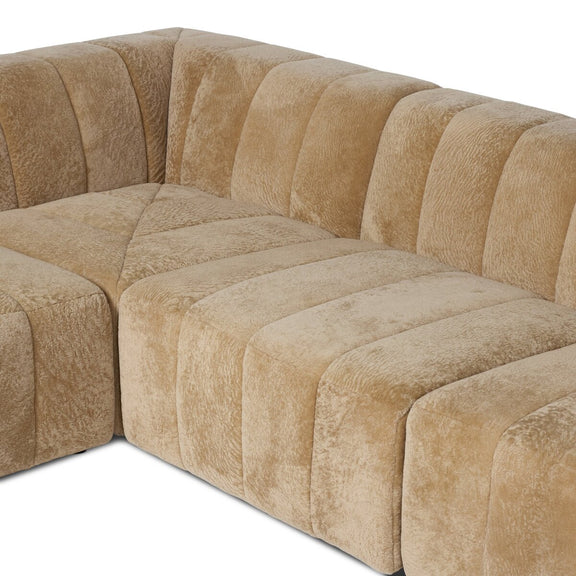 Langham Channeled 6-Piece Sectional - Ravello Camel