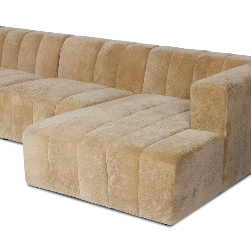 Langham Channeled 6-Piece Sectional - Ravello Camel
