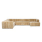 Langham Channeled 6-Piece Sectional - Ravello Camel