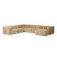 Langham Channeled 6-Piece Sectional - Ravello Camel
