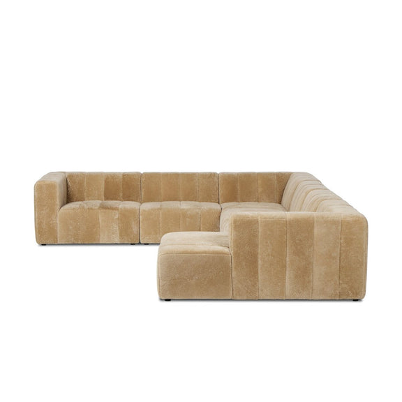 Langham Channeled 6-Piece Sectional - Ravello Camel