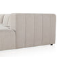 Langham Channeled 5-Piece Sectional - Napa Sandstone