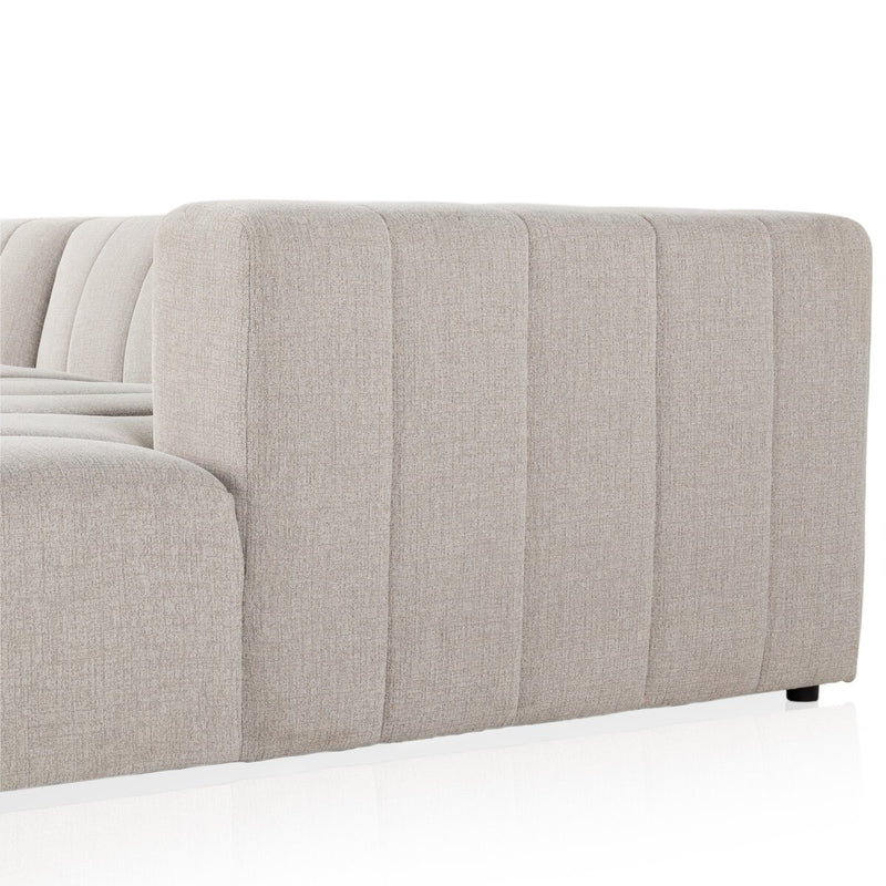 Langham Channeled 5-Piece Sectional - Napa Sandstone