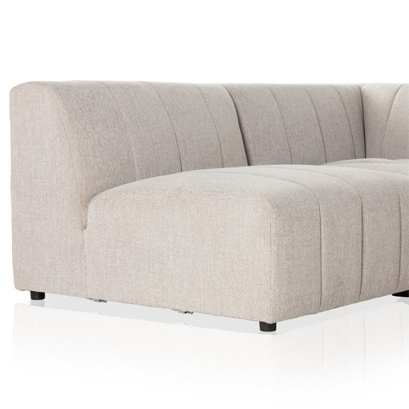 Langham Channeled 5-Piece Sectional - Napa Sandstone