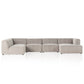 Langham Channeled 5-Piece Sectional - Napa Sandstone