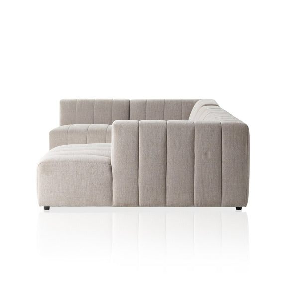 Langham Channeled 5-Piece Sectional - Napa Sandstone