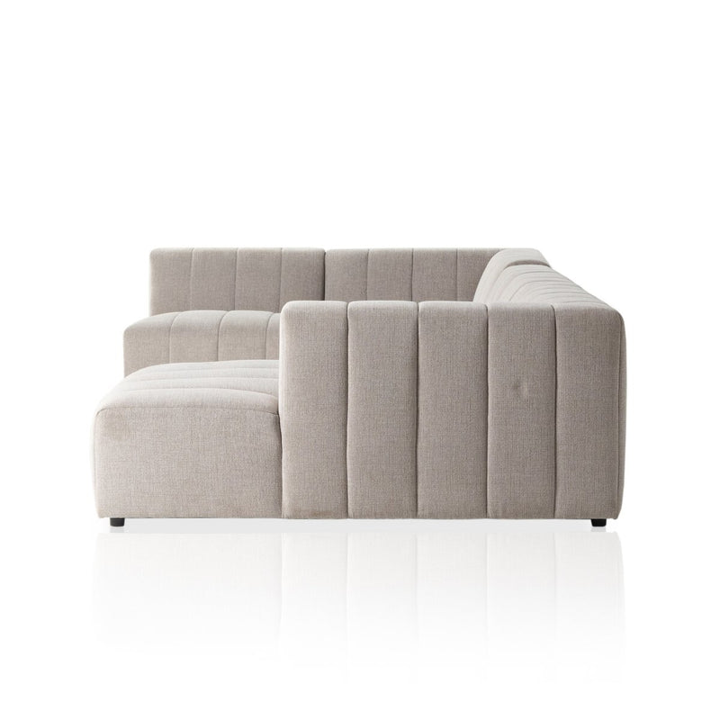 Langham Channeled 5-Piece Sectional - Napa Sandstone