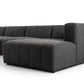 Langham Channeled 5-Piece Sectional - Saxon Charcoal