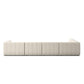Langham Channeled 5-Piece Sectional - Crypton Nomad Snow