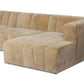 Langham Channeled 5-Piece Sectional - Ravello Camel