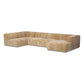 Langham Channeled 5-Piece Sectional - Ravello Camel