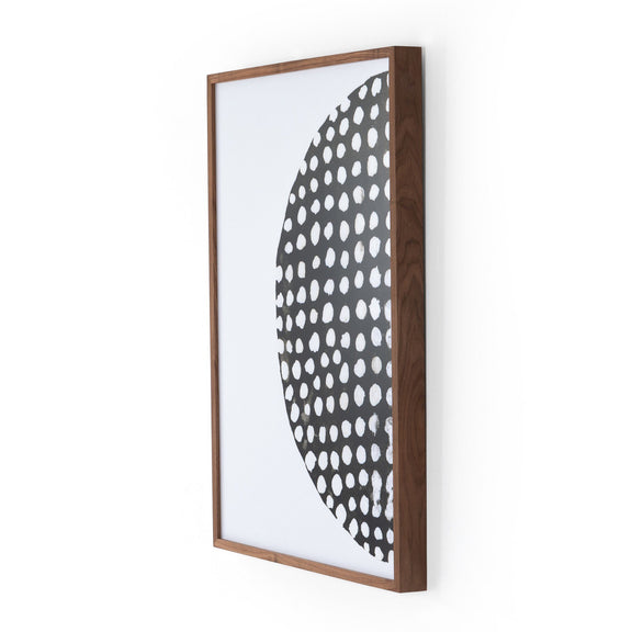 Global Disco Diptych, Black by Jess Engle — Walnut 2.5