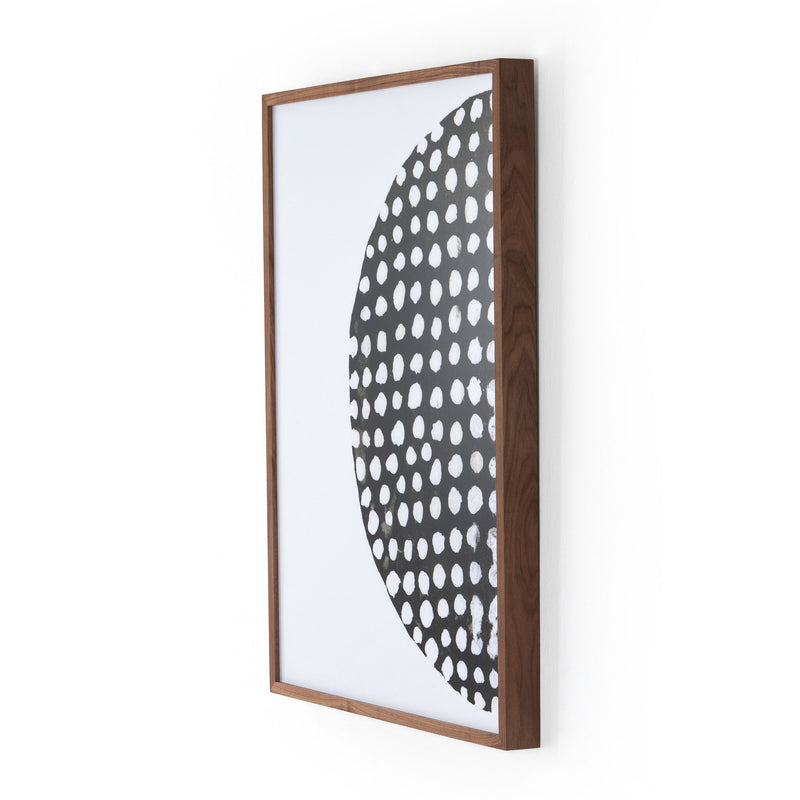 Global Disco Diptych, Black by Jess Engle — Walnut 2.5