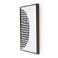 Global Disco Diptych, Black by Jess Engle — Walnut 2.5