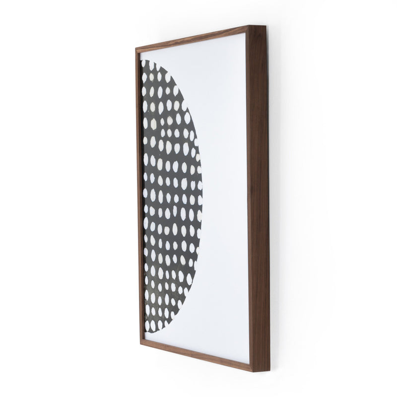 Global Disco Diptych, Black by Jess Engle — Walnut 2.5