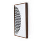 Global Disco Diptych, Black by Jess Engle — Walnut 1.5