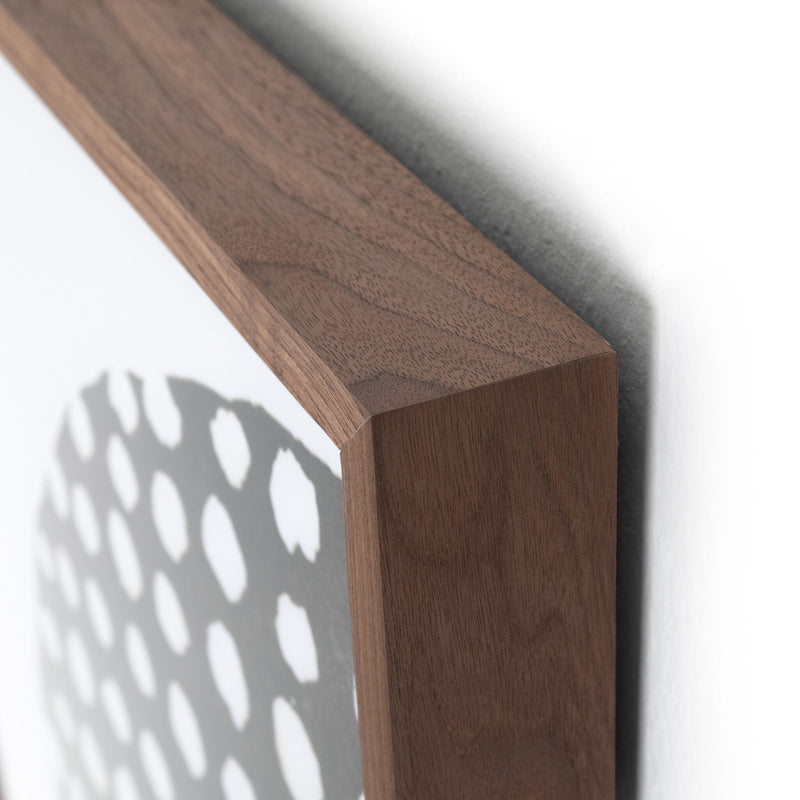 Global Disco Diptych, Black by Jess Engle — Walnut 2.5
