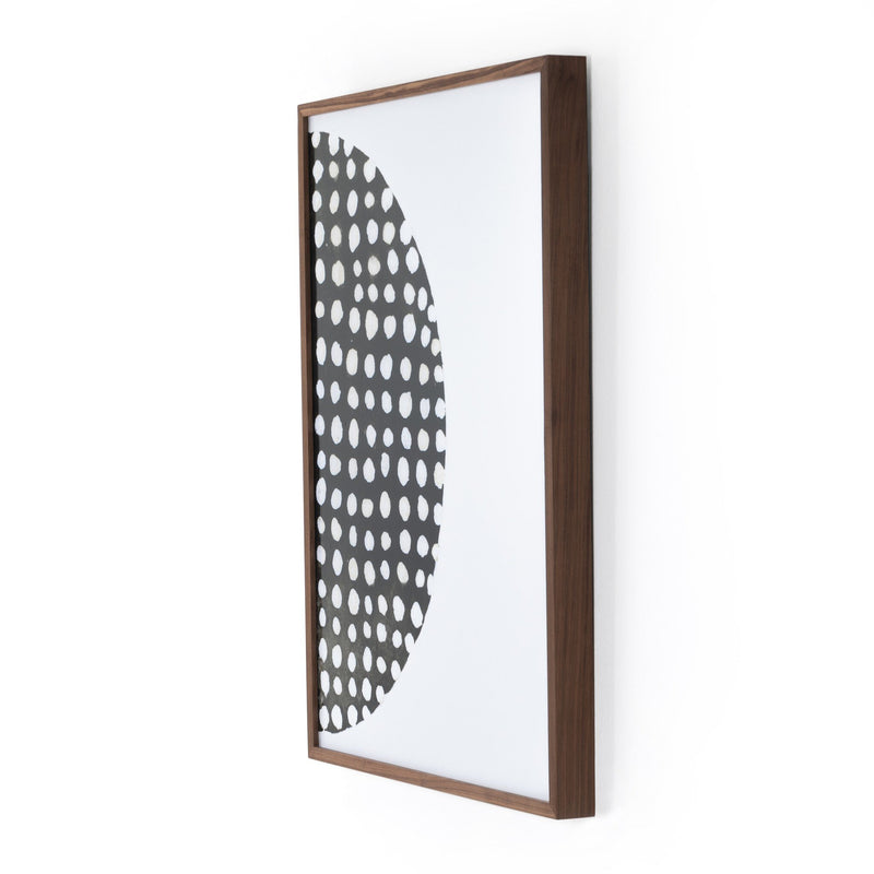 Global Disco Diptych, Black by Jess Engle — Walnut 2.5