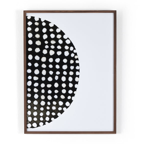 Global Disco Diptych, Black by Jess Engle — Walnut 2.5