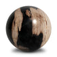 Petrified Wood Balls, Set Of 3 - Dark Petrified Wood
