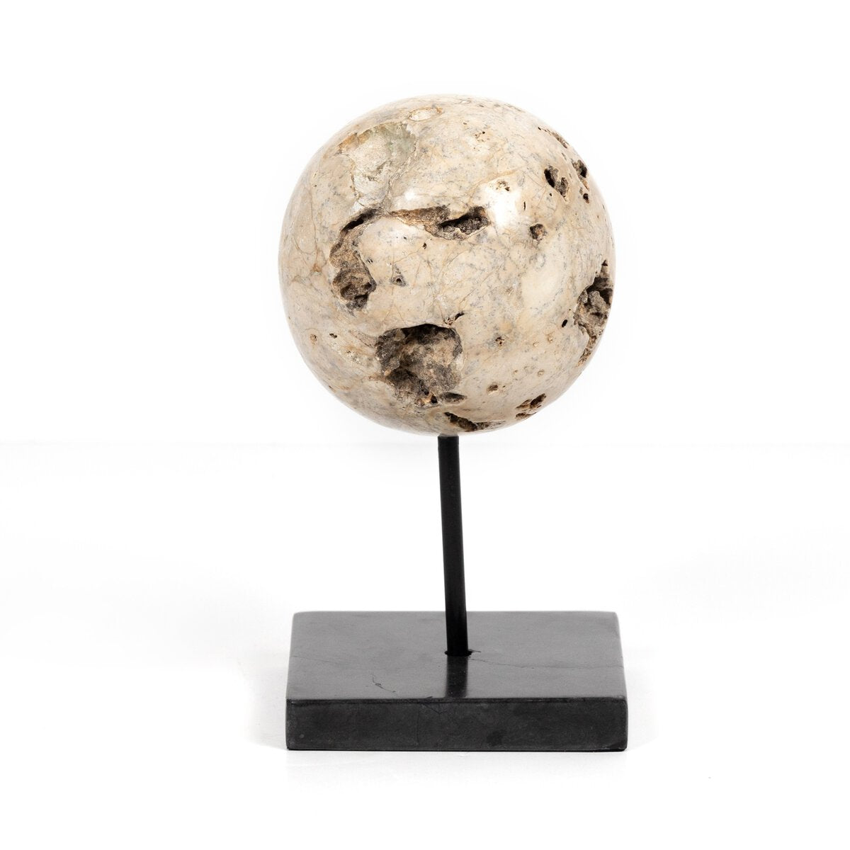 Organic Stone Sculptures, Set Of 3 - Black Marble