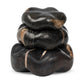 Petrified Wood Organic Sculpture, Set Of 3 - Dark Petrified Wood