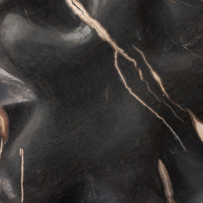 Petrified Wood Organic Sculpture, Set Of 3 - Dark Petrified Wood