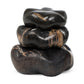 Petrified Wood Organic Sculpture, Set Of 3 - Dark Petrified Wood