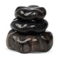 Petrified Wood Organic Sculpture, Set Of 3 - Dark Petrified Wood