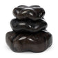 Petrified Wood Organic Sculpture, Set Of 3 - Dark Petrified Wood