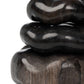Petrified Wood Organic Sculpture, Set Of 3 - Dark Petrified Wood