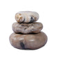Petrified Wood Organic Sculpture, Set Of 3 - Light Petrified Wood