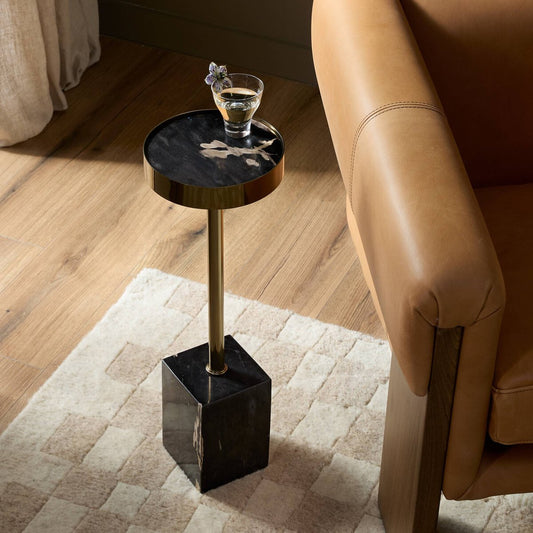 Bevin End Table - Dark Petrified Wood