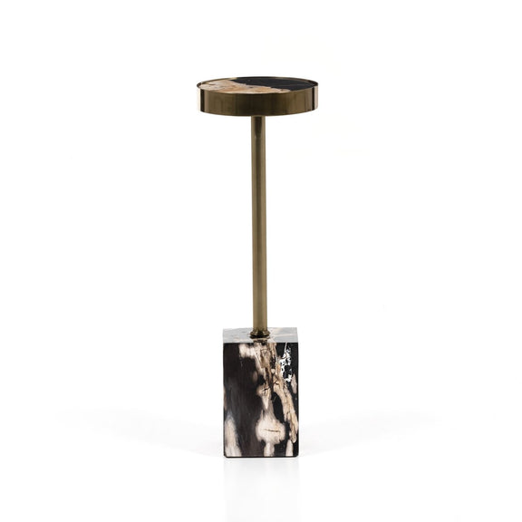 Bevin End Table - Dark Petrified Wood