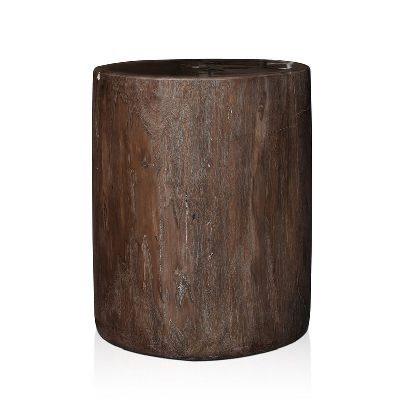 Kos End Table - Dark Petrified Wood