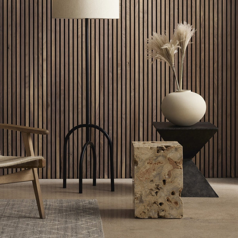 Faydon End Table - Romano Fosse Travertine