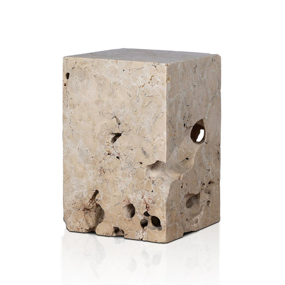 Faydon End Table - Romano Fosse Travertine