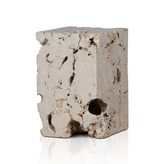 Faydon End Table - Romano Fosse Travertine