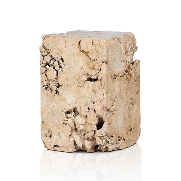 Faydon End Table - Romano Fosse Travertine