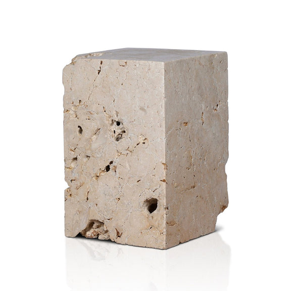 Faydon End Table - Romano Fosse Travertine