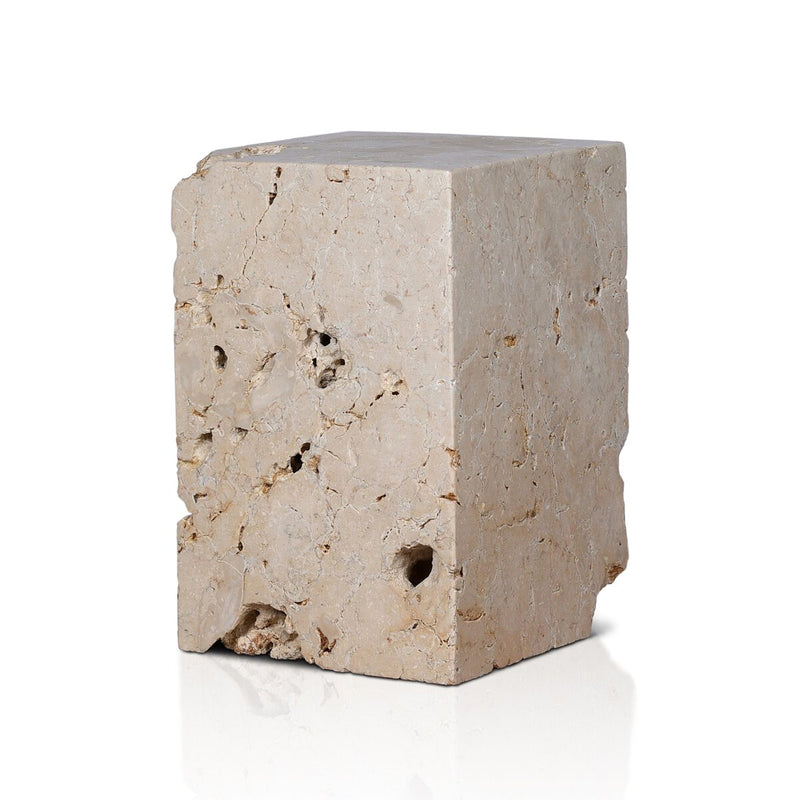Faydon End Table - Romano Fosse Travertine