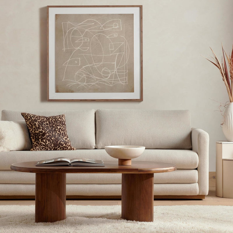 Paden Coffee Table - Seasoned Brown Acacia
