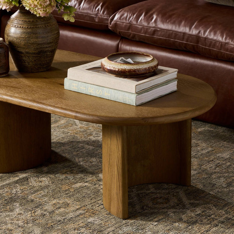 Paden Coffee Table - Worn Oak Veneer
