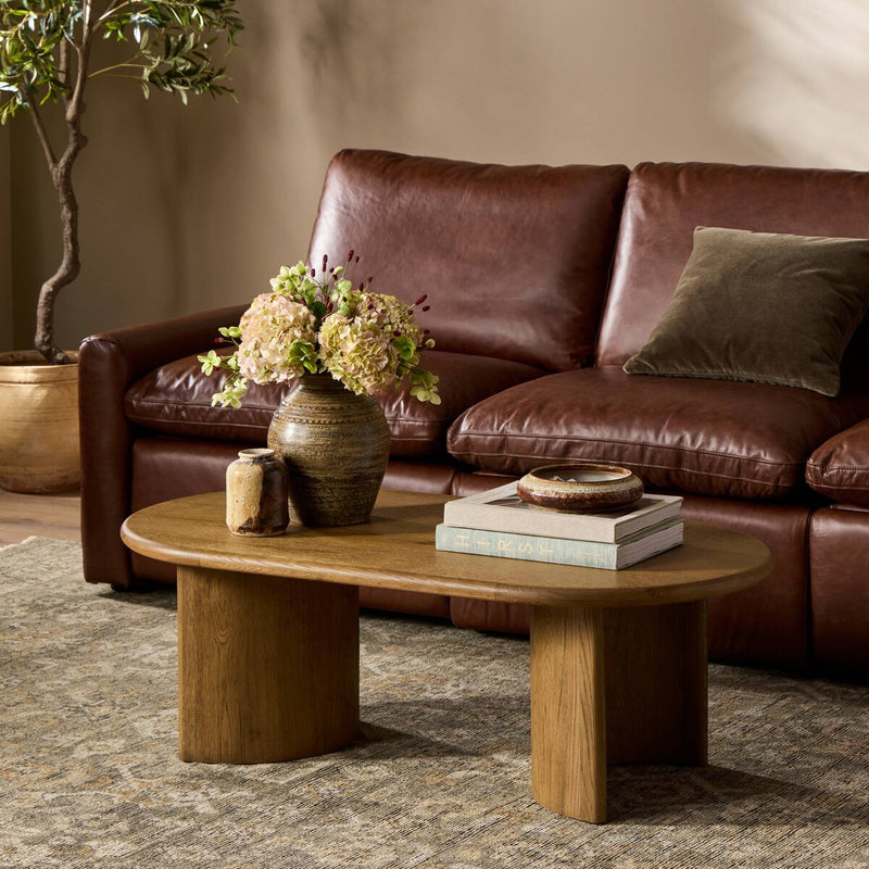 Paden Coffee Table - Worn Oak Veneer