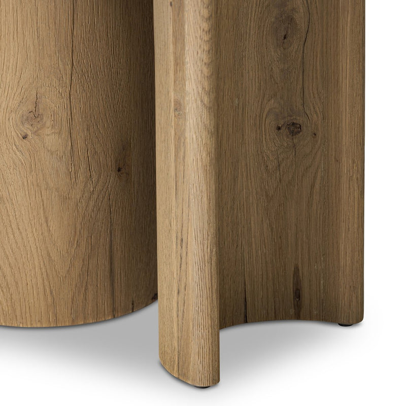 Paden End Table - Worn Oak Veneer