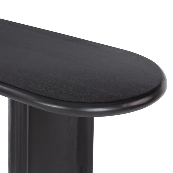 Paden Console Table - Aged Black Acacia
