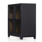 Millie Small Cabinet - Drifted Matte Black Veneer