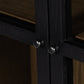 Millie Small Cabinet - Drifted Matte Black Veneer